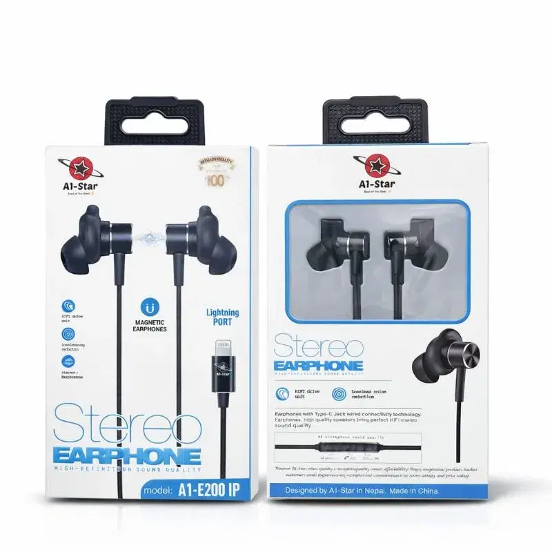 A1 star E200 IP IPhone Direct Support Gaming Earphone | 100Days Warranty