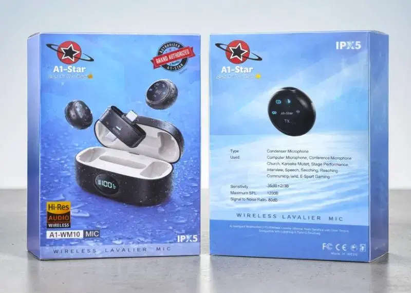A1 star WM10 Wireless Microphone Best Sound Quality | 6month Warranty