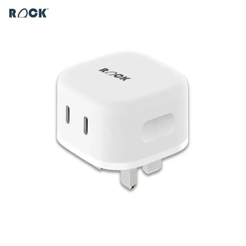ROCK GaN Charger 45W || Two USB C Output Port || Fast Charger || Samsung Super Fast Charging, I-phone Fast Charging || QC Fast Charge