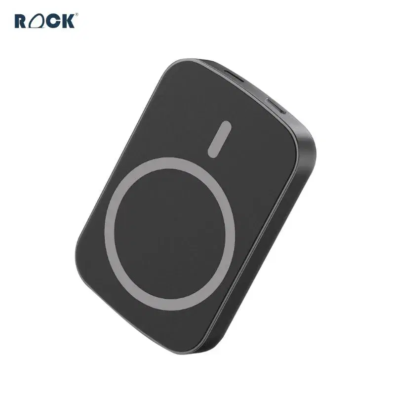 Rock 5000mAh Powerbank ll Magsafe Wireless Powerbank ll Fast Charging PD and QC ll 15W Wireless Charging ll For iphone & Android