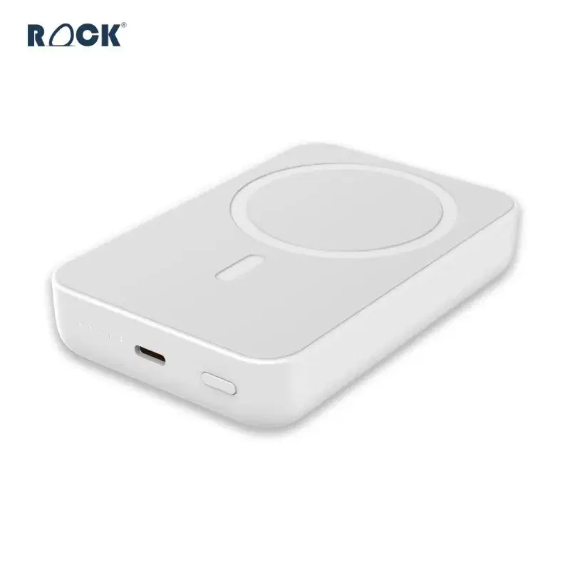 Rock 10000 mah MagSafe Powerbank | 15W Wireless Charging | PD 20W Fast Charging | Portable Compact Power Bank | Type-C | Powerbank for iPhone & Android