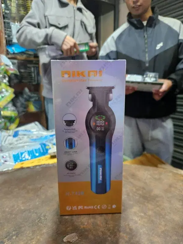 Nikai N-7428 Professional Digital Display Turbo function 7000RPM Pro Li Outliner Rechargeable Electric Cordless Hair Clipper Grooming .