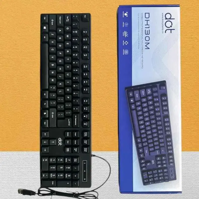 Keyboard Wired Professional Multimedia DK130M Dot