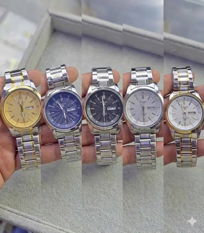 Stainless Steel Round Shape Multicolor Day Date Function Waterproof Quartz Watch For Women
