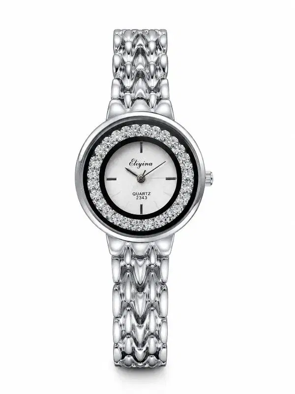 Round Shape Fashionable And Stylish Stainless Steel Bangel Design Watch For Women