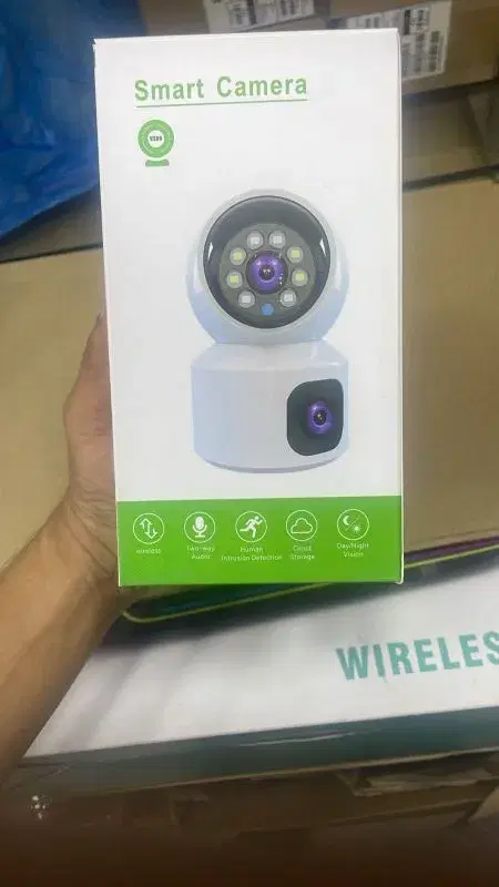 V380 Pro Dual Lens WiFi Smart CCTV Camera.