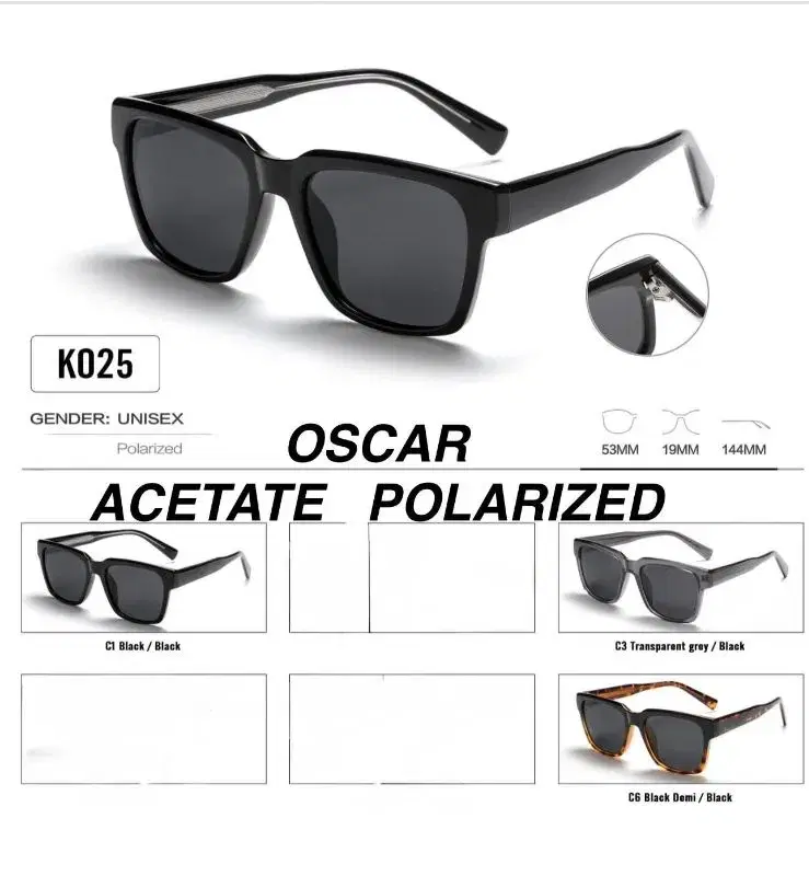 Full Matte Black Polarized Trendy Casual Square Sunglasses For Unisex