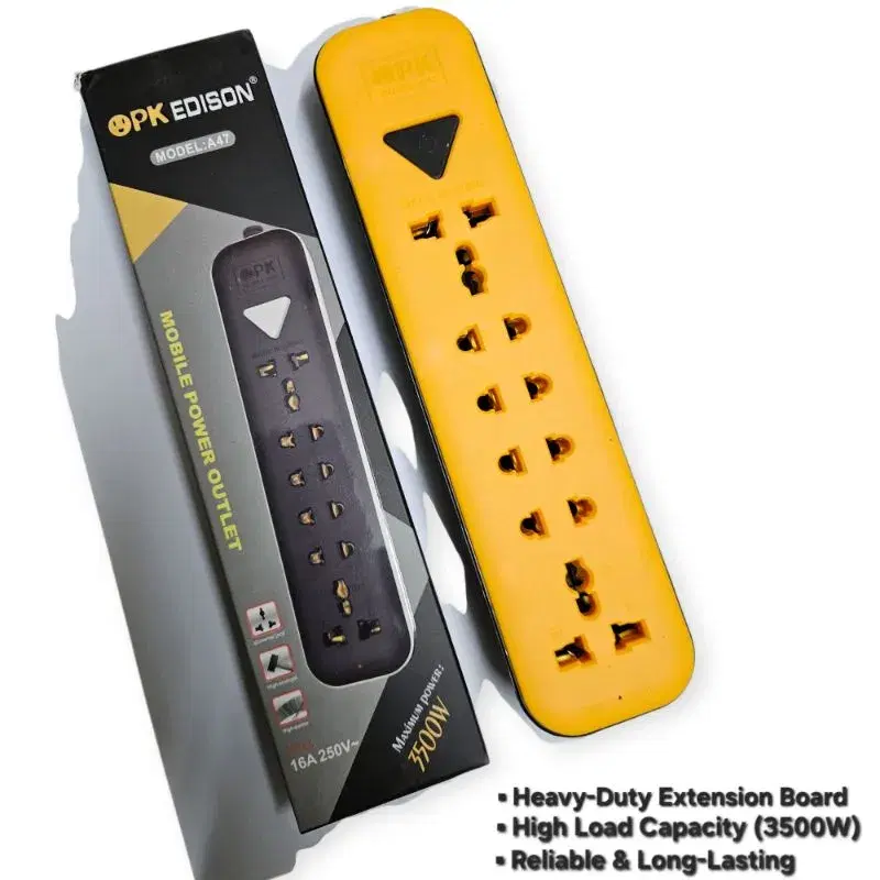 PowerMax 3500W Heavy Duty Extension Board, Wireless Multiplug