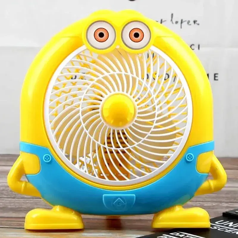 Minion Style Cute Desktop Mini Fan – Portable Electric Table Fan