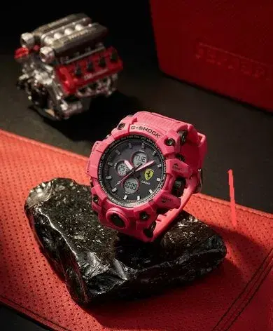Red Color Double Time System Multifunctional Sports Watch For Men