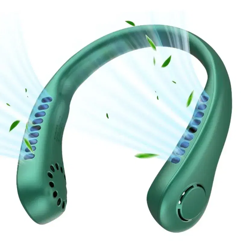 X5 Rechargeable Leafless Hanging Neck Fan | Hands-Free Portable Cooling Fan