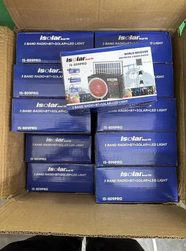 Isolar Is-809 pro Solar Powered FM radio