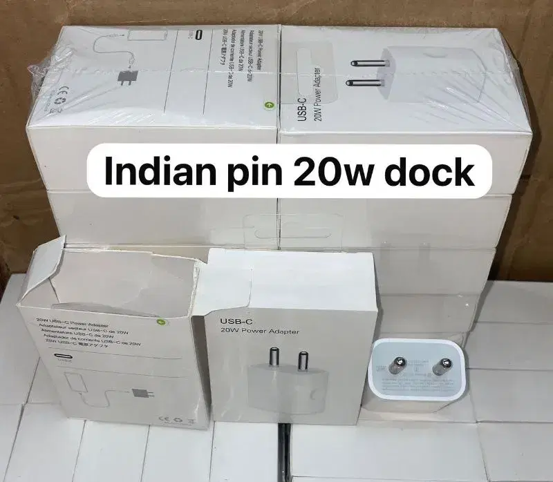 Apple 20W USB-C Power Adapter designed for fast charging, featuring a Type-C port.