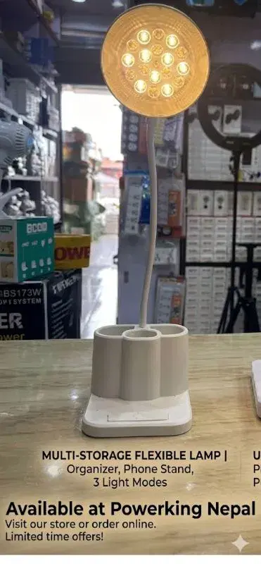 Study Table Lamp With Pen Holder
