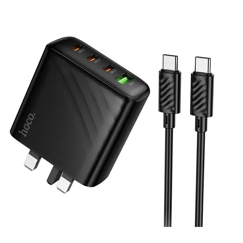 HOCO CS27B SUPPLY 67W 3PIN UK CHARGER 4 PORT