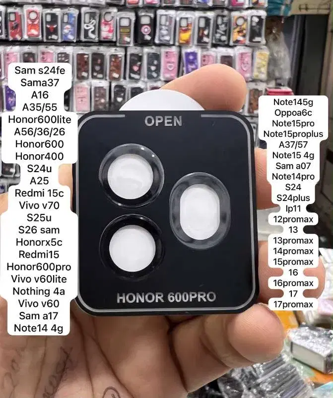 camera lens protector compatible with the Honor 600 Pro and other models.