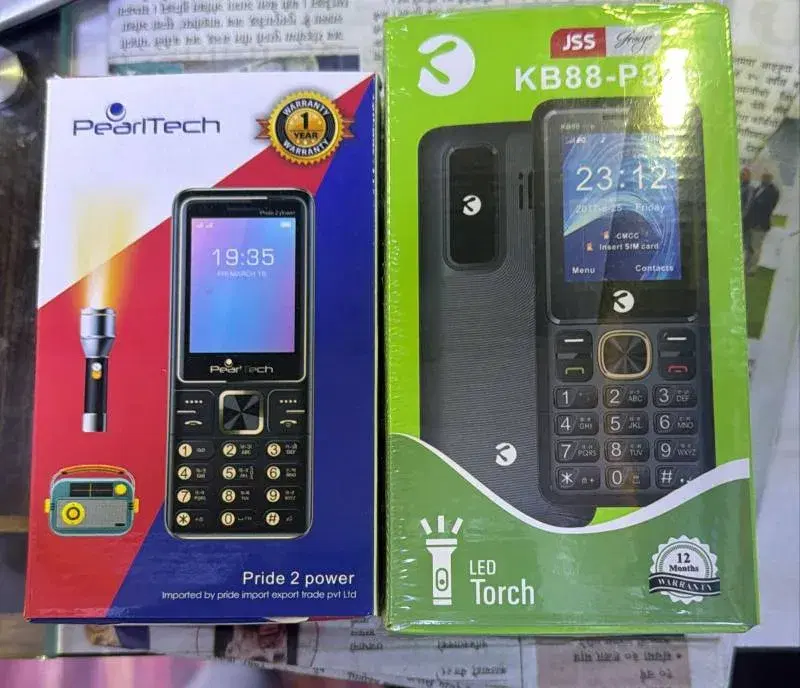 JSS brand KB88-P30 keypad mobile phone featuring a spotlight big torch|| 12 months Warranty.