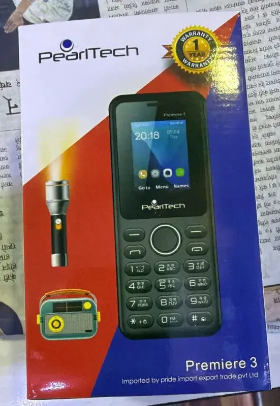 PearlTech Premiere 3 Keypad Phone|| 1 Year Warranty.