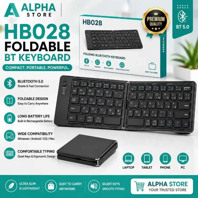 foldable Bluetooth keyboard from the Alpha Store.