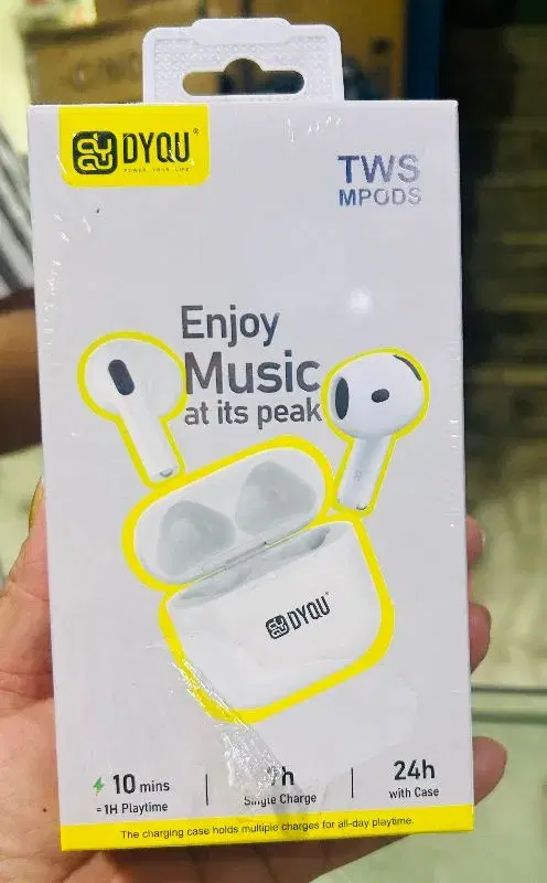 Enjoy Music at Its Peak 🎵 | Brand New DYQU TWS MPODS 10 Mins Charge = 1 Hour Playtime