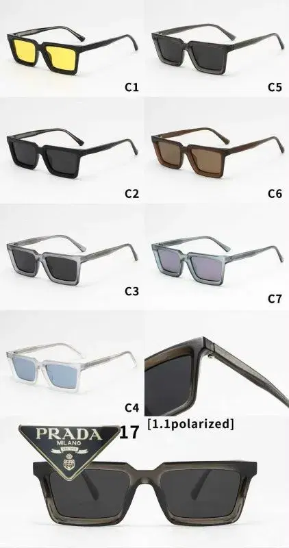 sunglasses feature a classic square frame with a modern, slightly translucent finish.