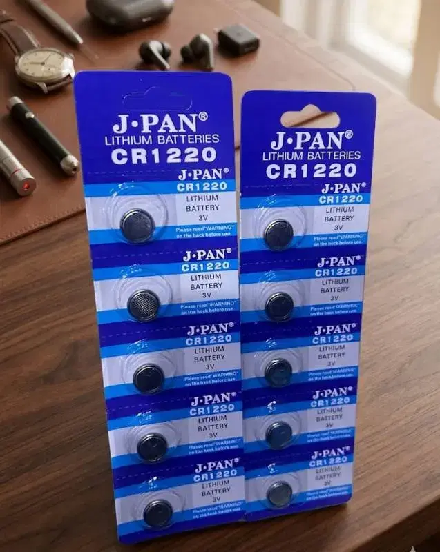 J·PAN CR1220 Lithium Battery 3V – High Performance Coin Cell for Watches and Electronics