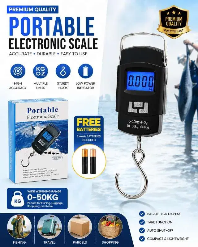 Electronic luggage scale, SmartWeigh Pro 50KG Digital Hanging Scale