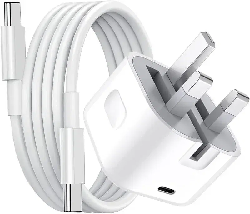 Apple USB-C 20W Power Adapter and Apple 60W USB-C Charge Cable Set of Charger