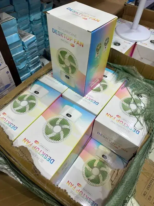 Rechargeable Desk Fan, Portable Table Fan, USB Fan, USB Battery Powered Quiet Personal Fan, 3 Speed for Home, Office, Travel