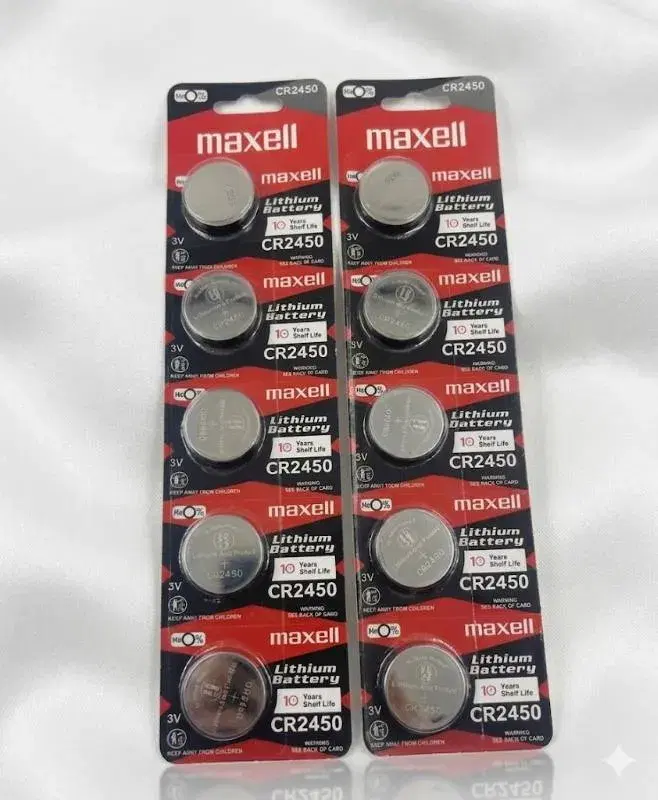 CR 2450 Lithium Battery With High Capacity For Watches ,KeyFobs , Remote Controls