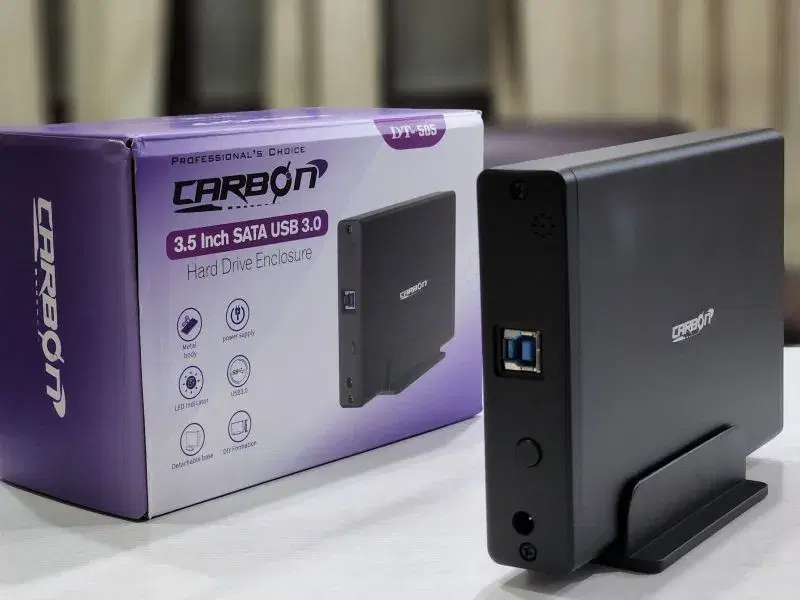 DT-505 3.5 Inch SATA USB3.0 Hard Drive Enclosure