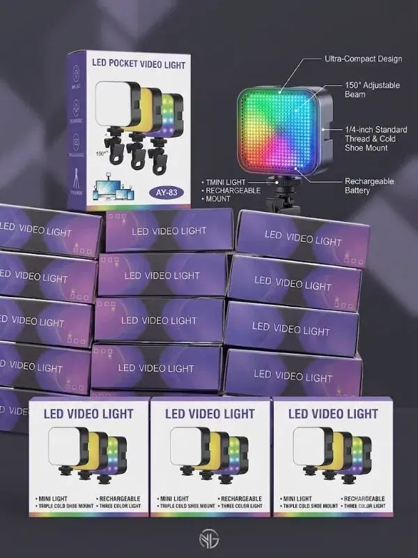 AY-83 RGB Led Pocket Video Light.