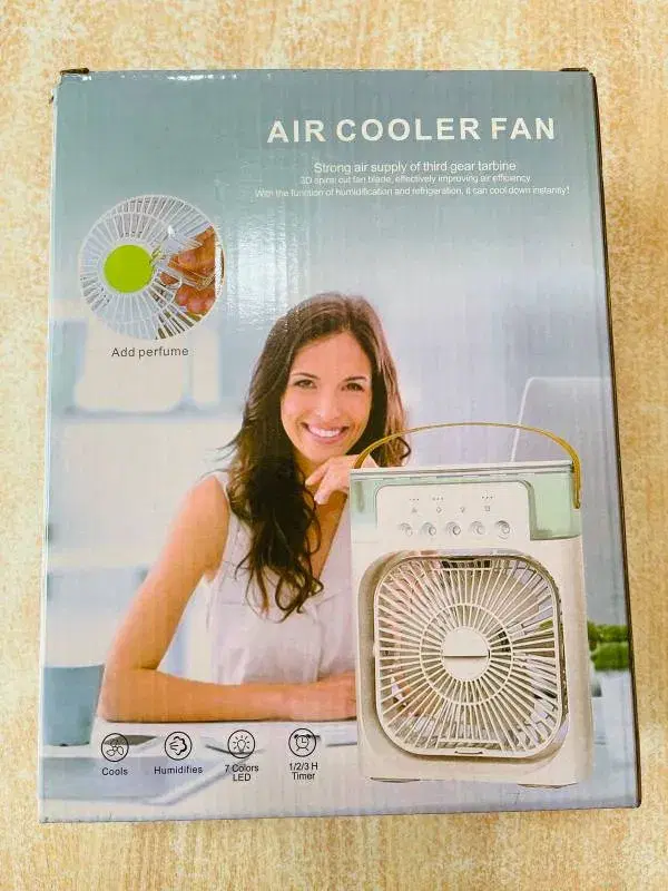 Mini Air Cooler Fan - Air Conditioner With Water and Ice Compartment