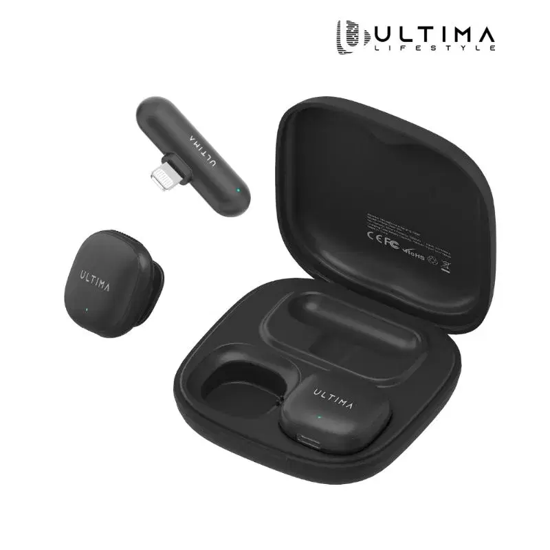 Ultima Clear Mic Ai Noise Reduction With IOS Compatible Microphone And 750mAh Charging Case.