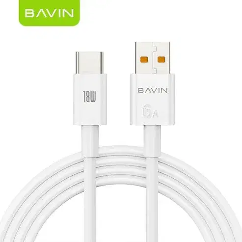 BAVIN CB294 6A USB to TypeC Fast Charging Data Cable 18W QC3.0 w/ 1m Length