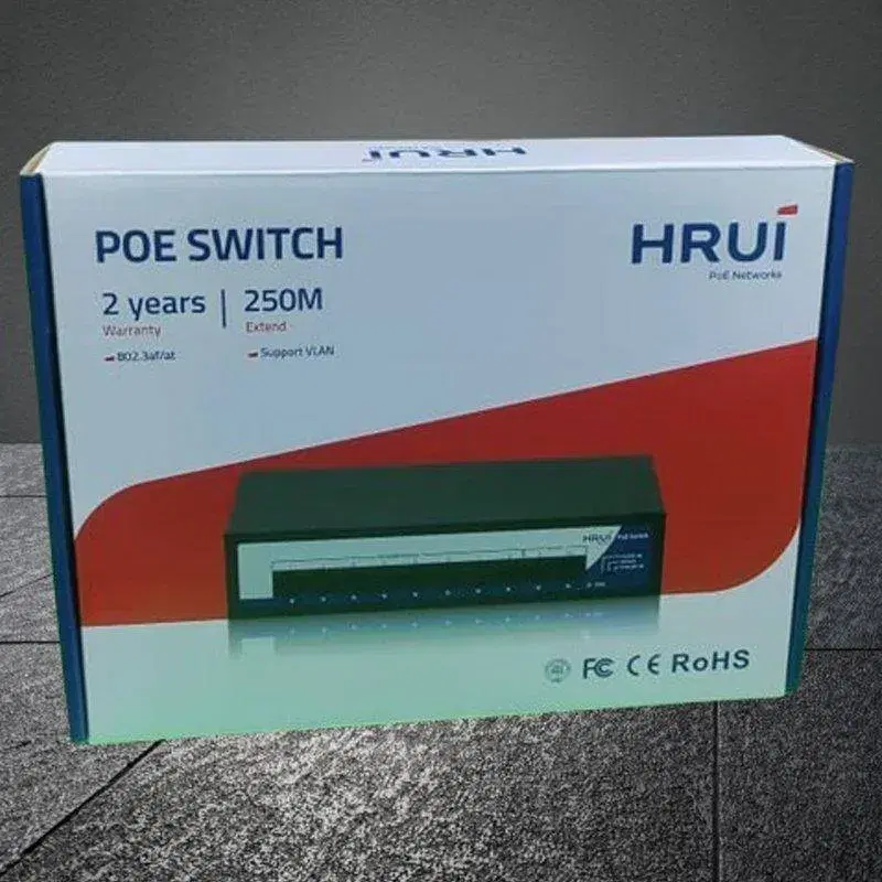 Poe Switch 8Port HRUi HR903-AF-82Y-80