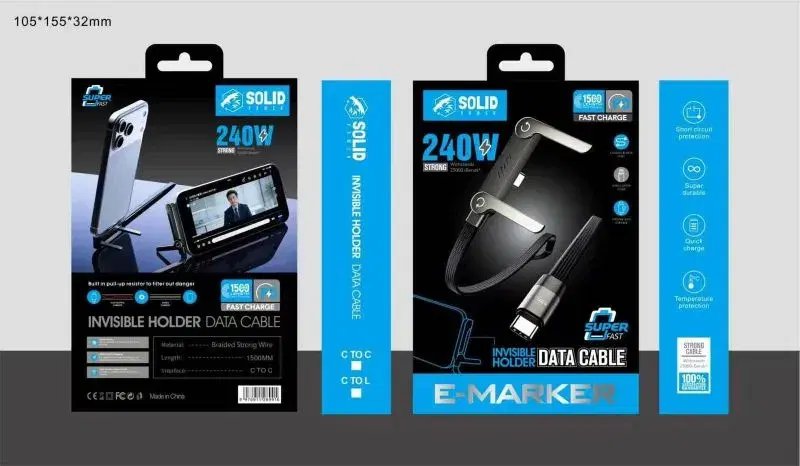 Solid Power Invisible Holder Data Cable