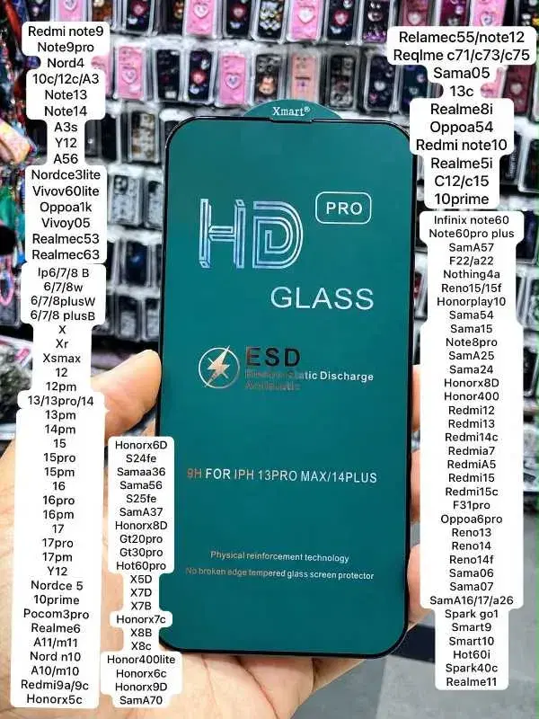 branded screen protector for smartphones, designed for enhanced durability.