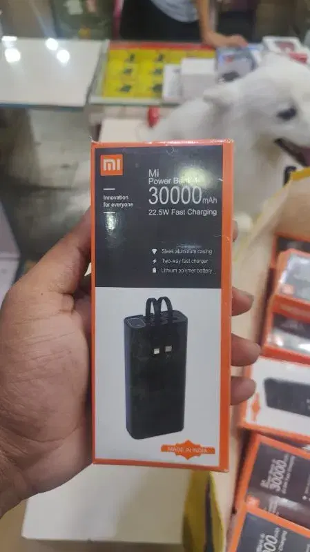 Xiaomi Mi Power Bank 3i with a 30,000mAh capacity.