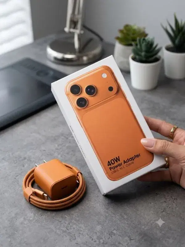 40W USB-C fast charging kit designed for the iPhone 17 Pro Max