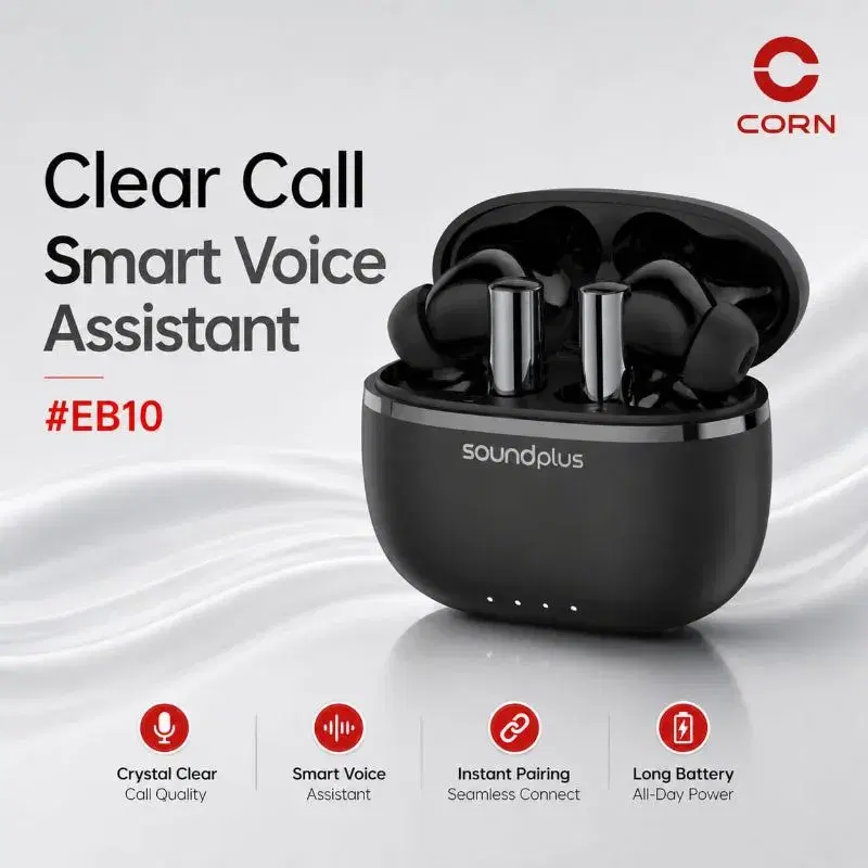 CORN EB10 Wireless Earbuds with a charging case