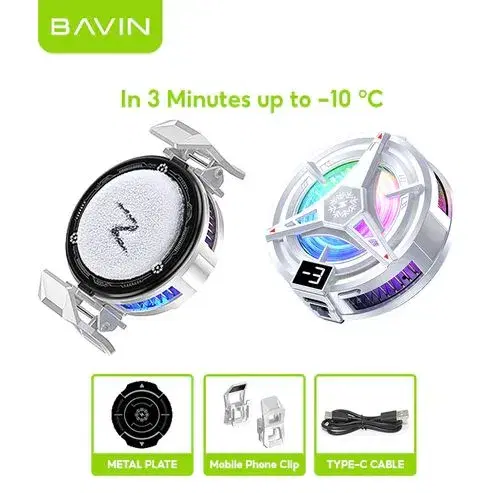 AVIN BF008 Magnetic Universal Phone Cooler Fast Cooling Fan for Gaming & Heat Control