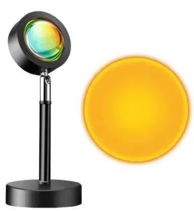 Atmosphere Mood Lighting the Sun Never Sets LED Floor Lamp Rainbow Sunset Projection Table Lamp Light for Photo Streaming