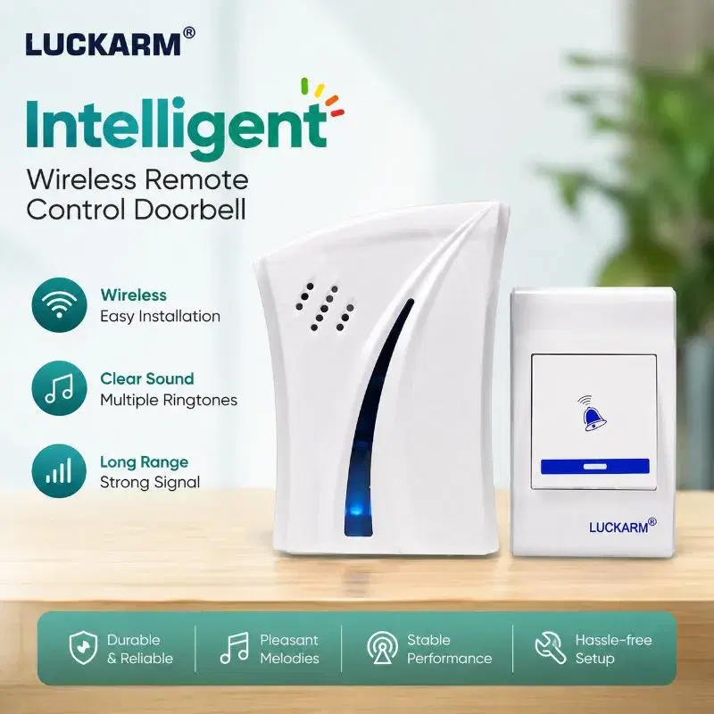 🏠 Smart Wireless Doorbell – Easy Install | Loud Ring | Long Range