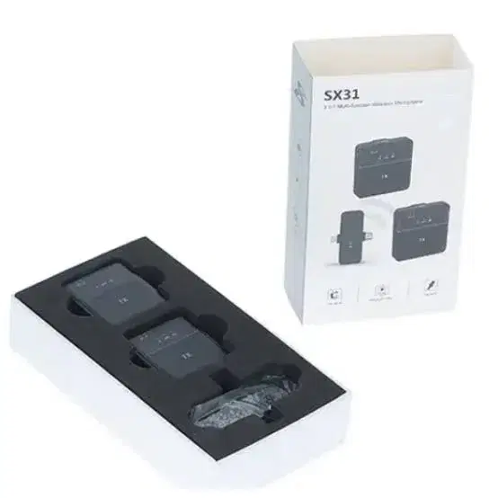 SX31 Wireless Dual Microphone For IPhone Type C Devices And 3.5mm | Daraz.com.n