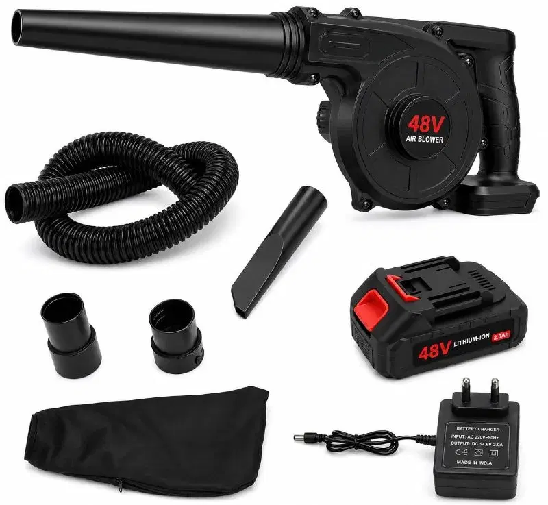 48V Cordless Air Blower Vacuum Cleaner with Rechargeable ...