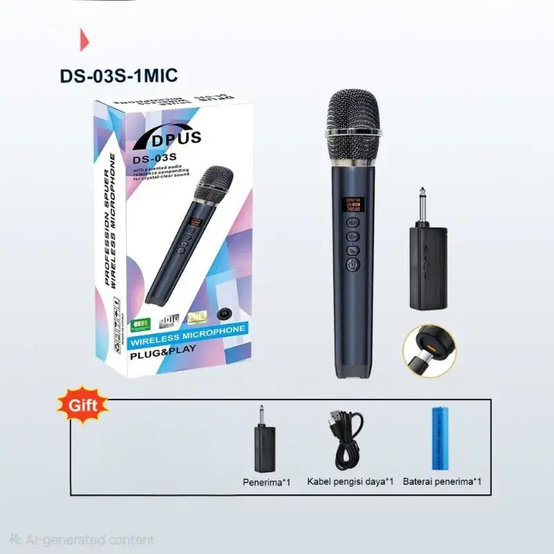 Wireless Microphone Plug and Play DS-03S - NG imports ...