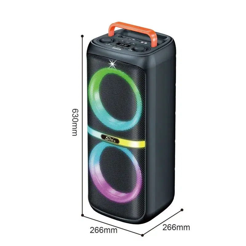 ZQS8289 Pa System Speaker Woofer Super Bass Party Speaker Outdoor Wireless Led Tweeter Horn Karaoke Speaker Box Professional