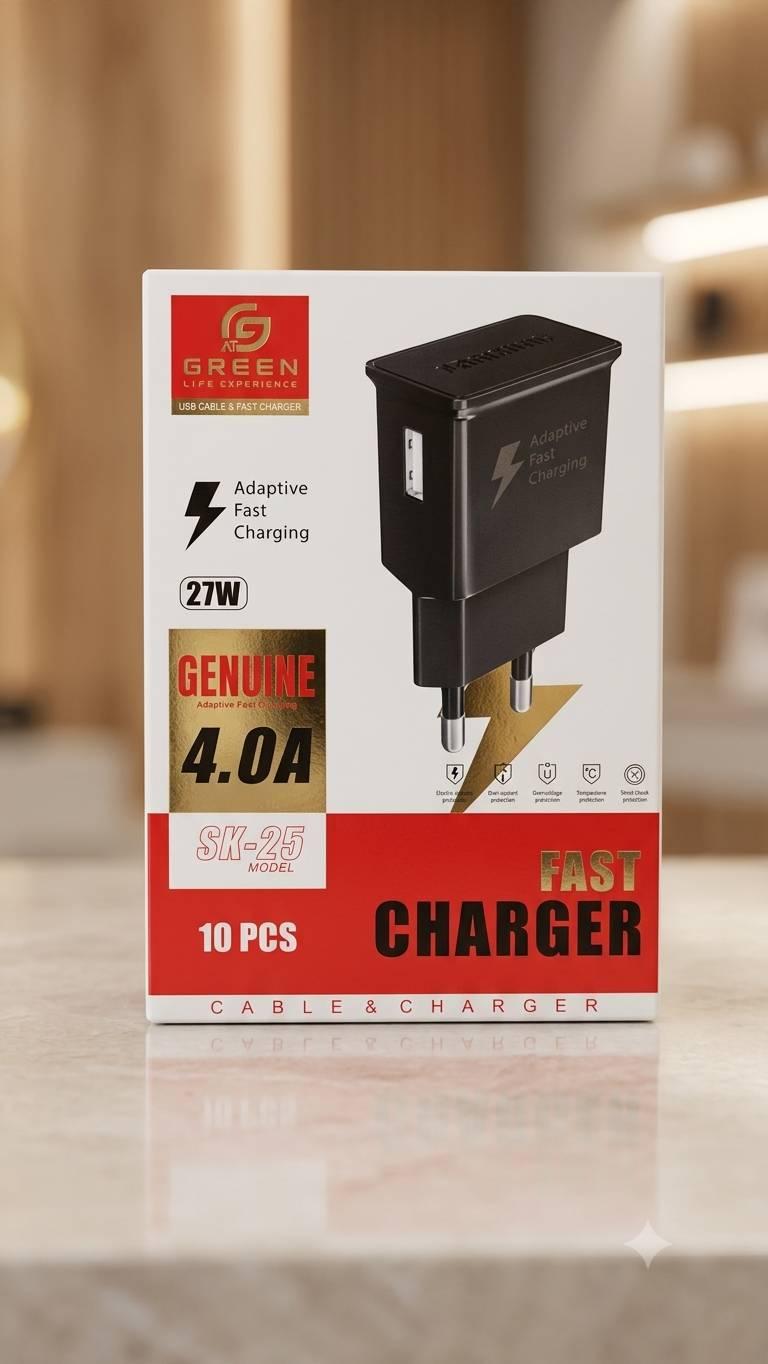Sk 25 Green Charger l 27 W Dock Only l Fast Charger