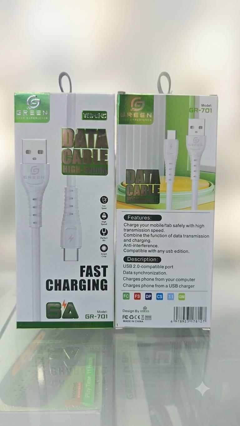Green GR 701 Type C Data Cable